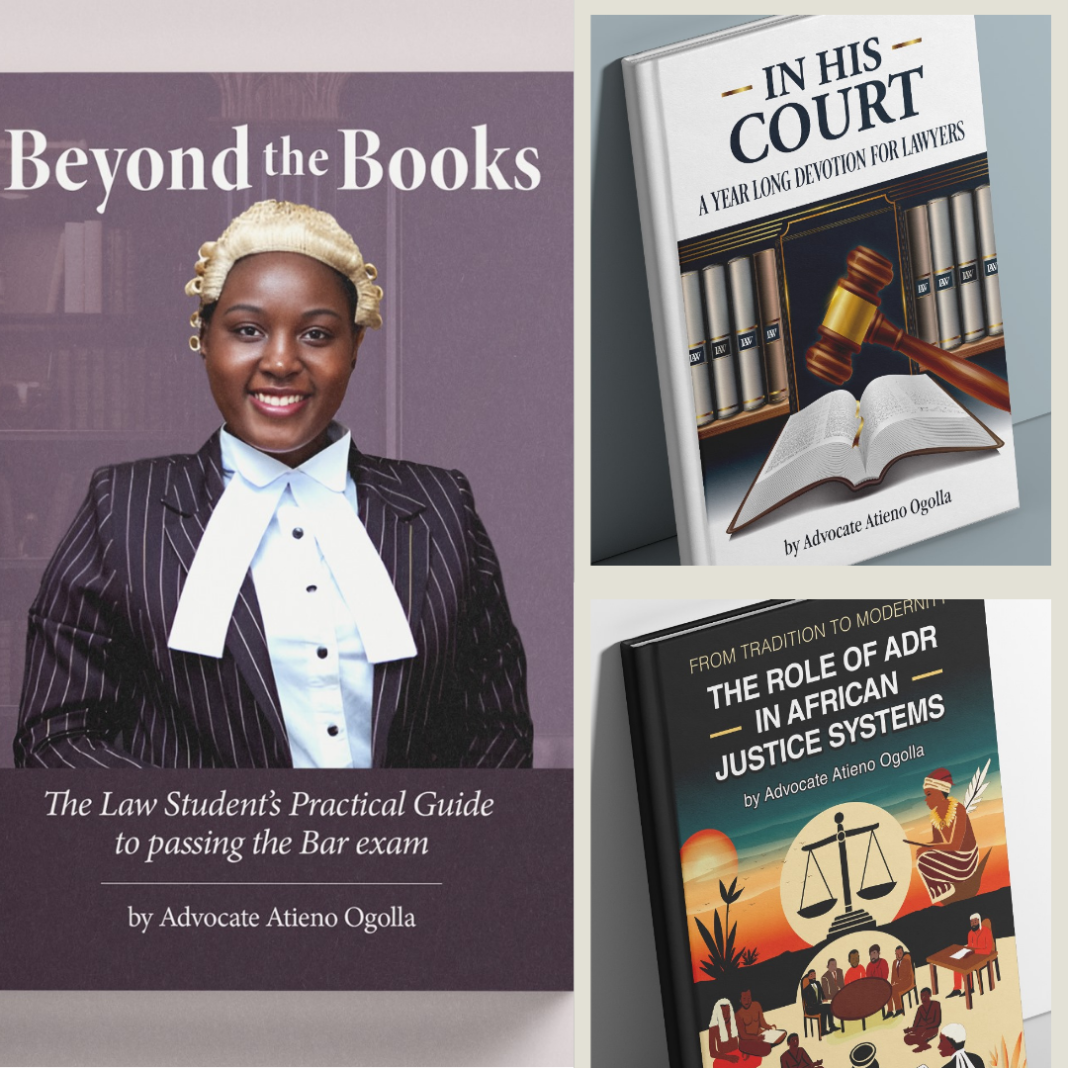 At 29, Atieno is showcasing her mastery in writing by authoring four law books