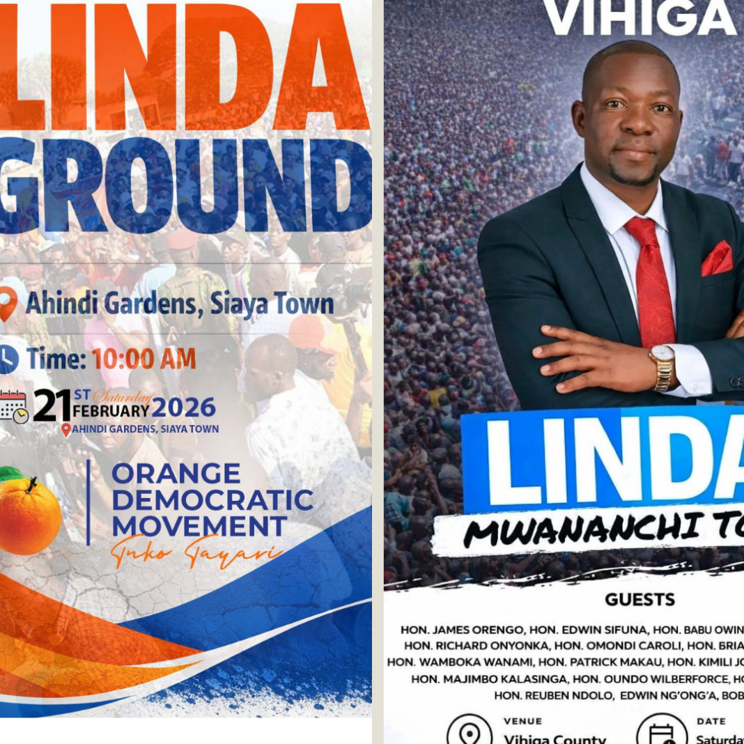 Oburu Takes Linda Ground to Siaya Amid Growing Hostility as Kakamega Awaits Linda Mwananchi on Saturday