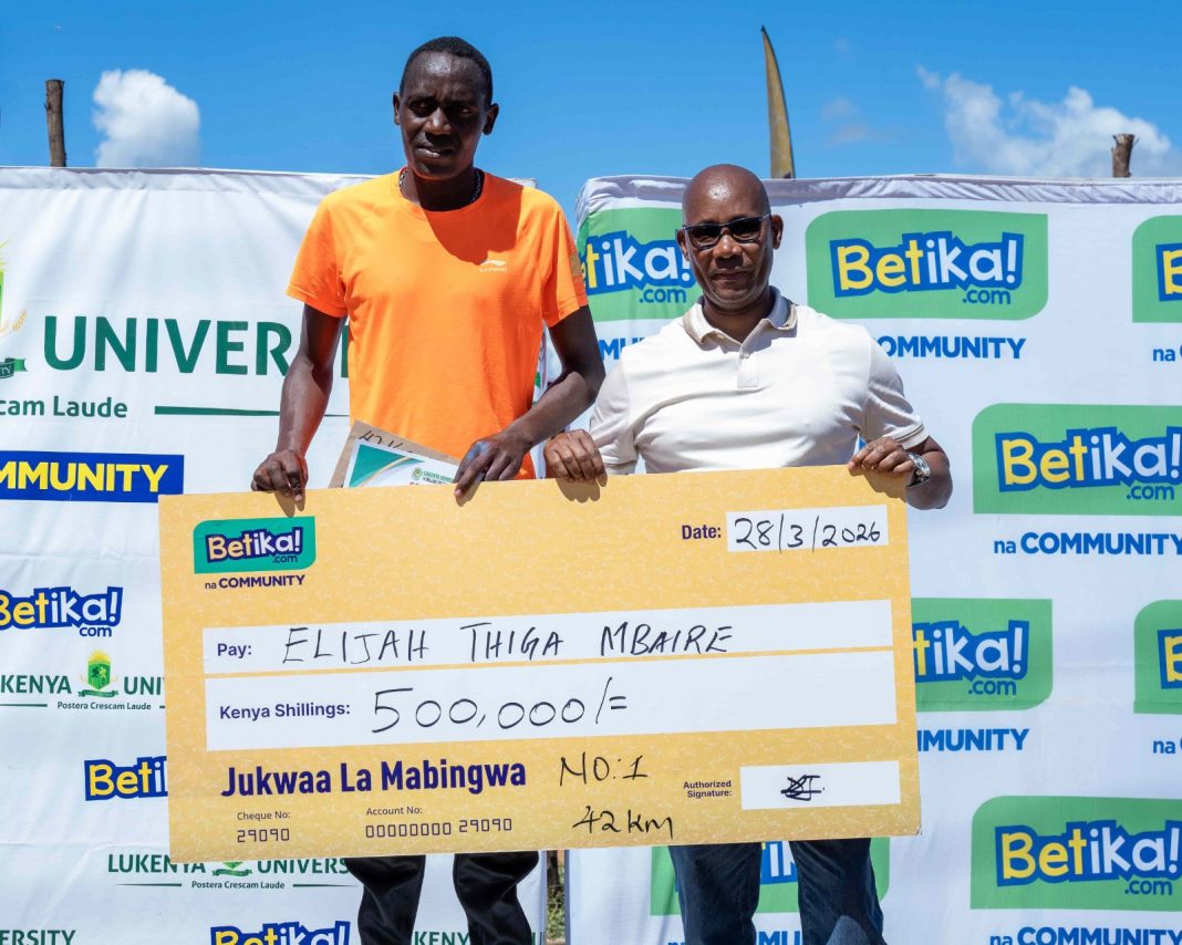 Elijah Mbaire and Agnes Mumbua Crowned Champions at Fourth Betika Lukenya 10 Million Trees Marathon
