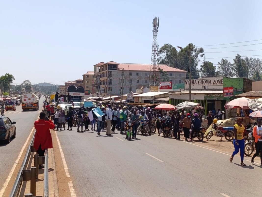 Oyugis Town business community to boycott taxes due to poor conditions and rising insecurity Oyugis Town business community to boycott taxes due to poor conditions and rising insecurity